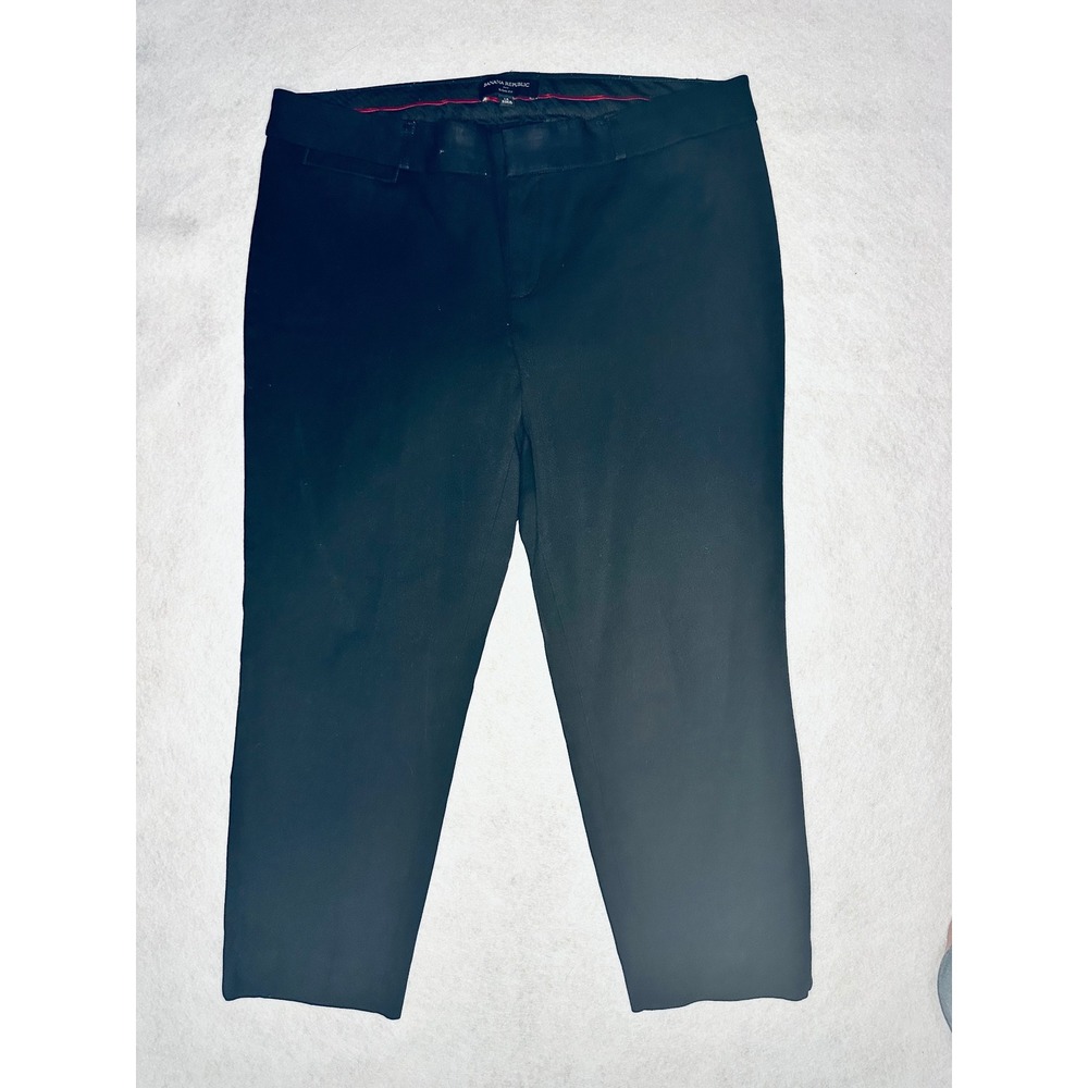 Banana Republic Sloan Fit Black Cropped Pants Career‎ Business Casual Size 12